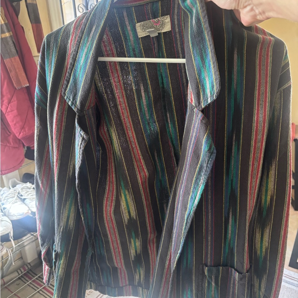 Ecote Native Pattern Open-Front Blazer - Picture 3 of 4